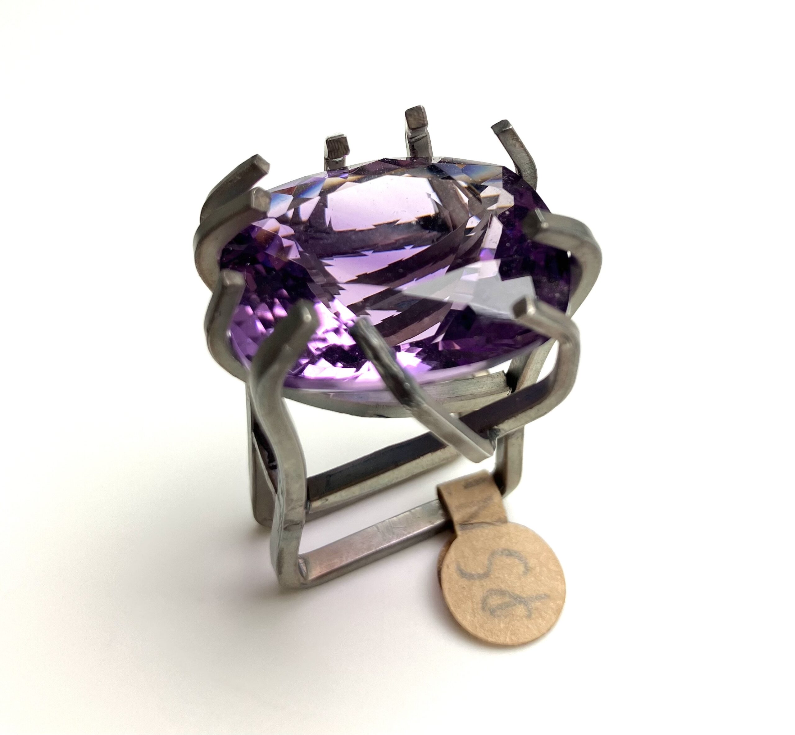 Ring silver med ametist