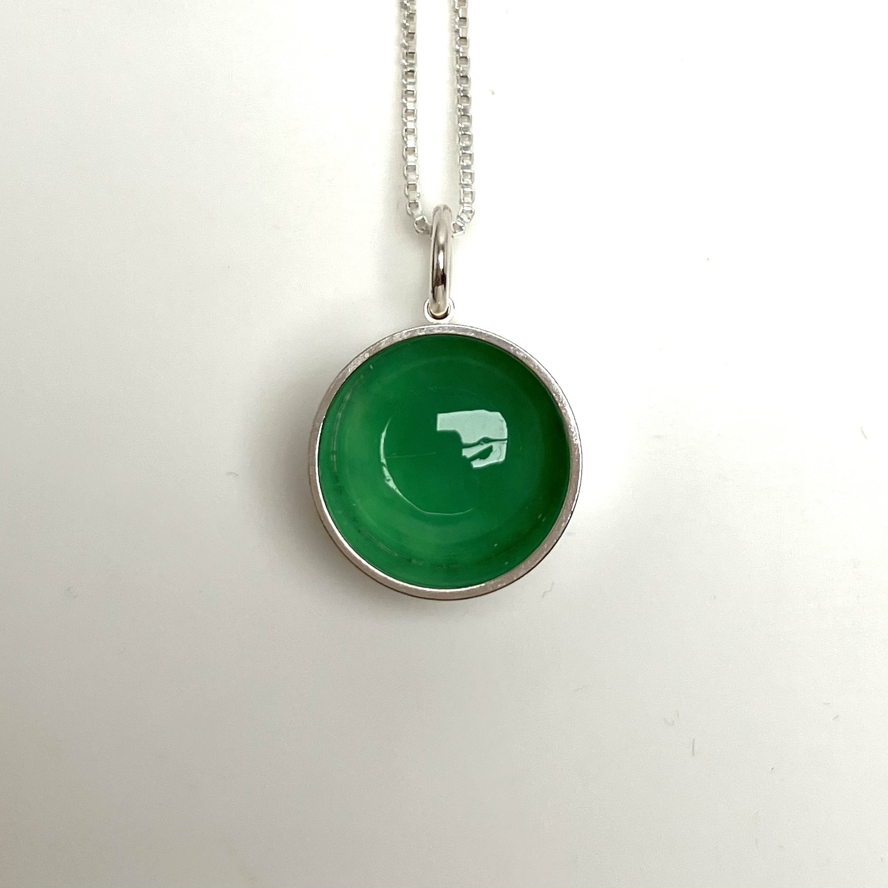 Halssmycke med krysopras