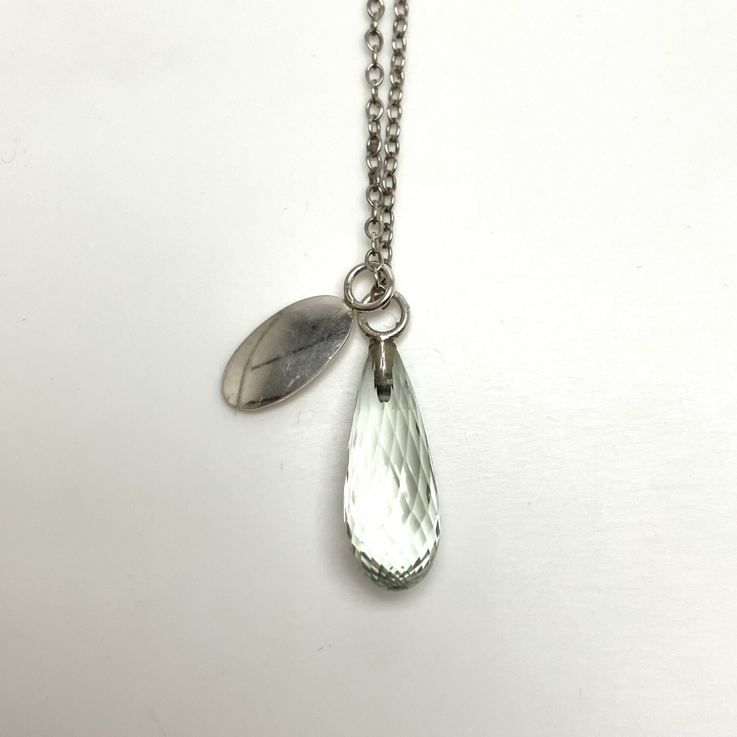 Halssmycke med prasiolit