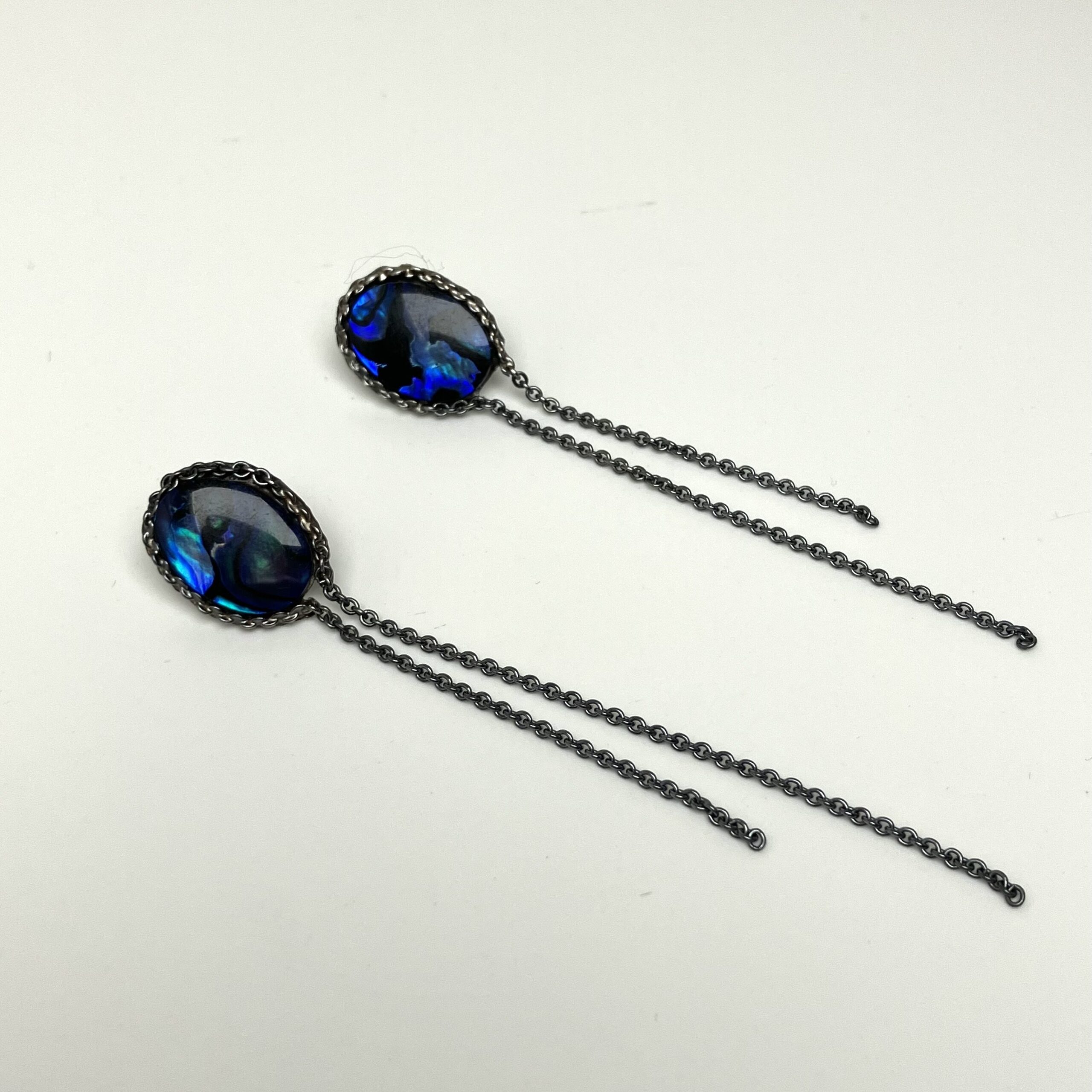 Örhängen med paua-snäcka