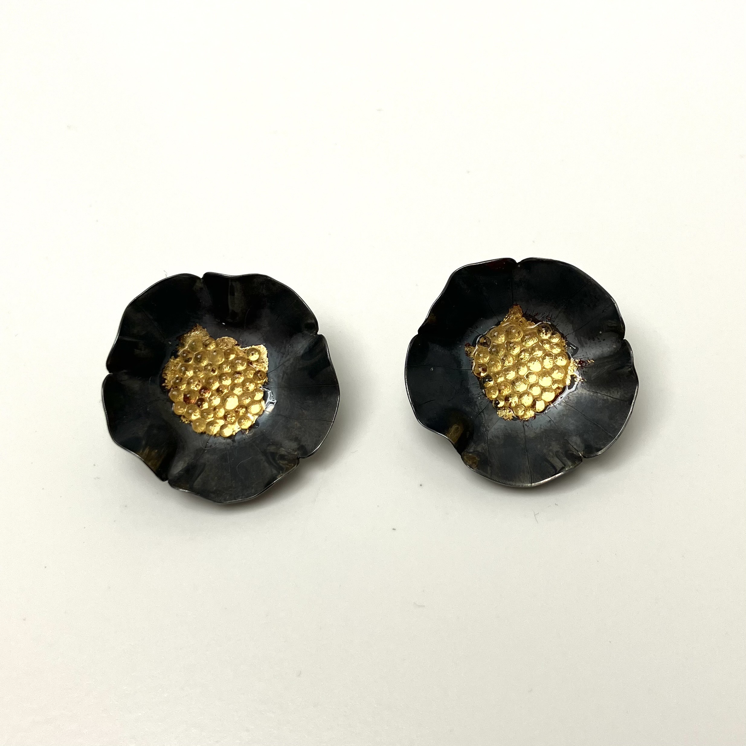 Blomörhängen med clips